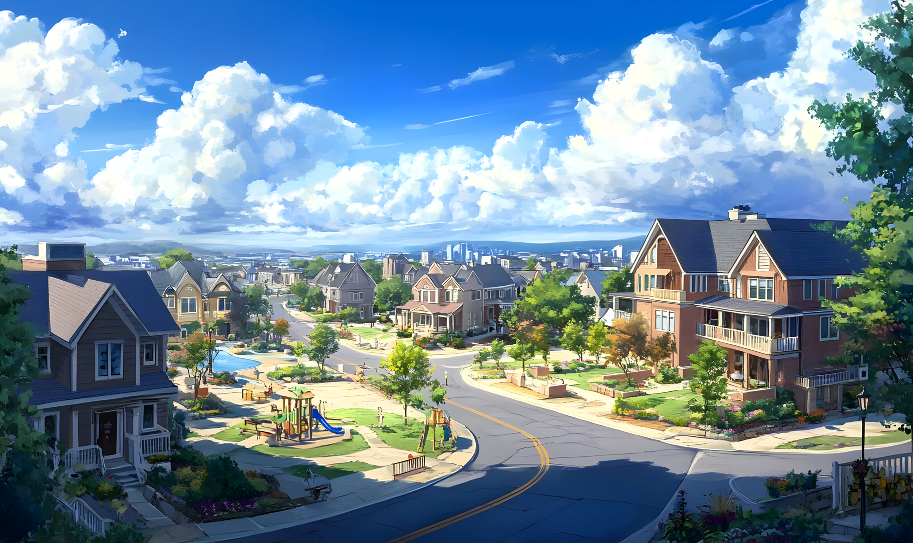 houses along a street | OHIO811